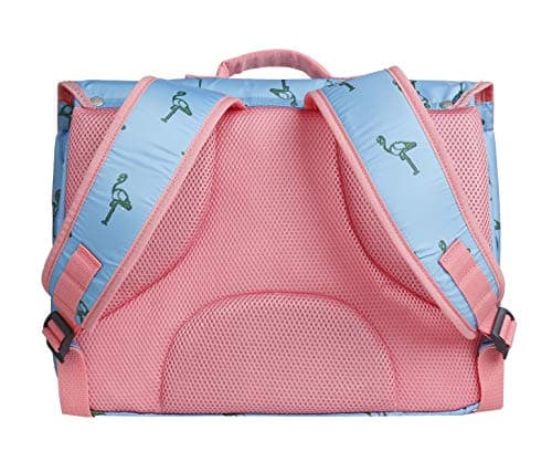 Cartable Flamants Roses pour fille de CP ou CE1, Jeune Premier, 38 cm, confortable et ergonomique, couleur pastel