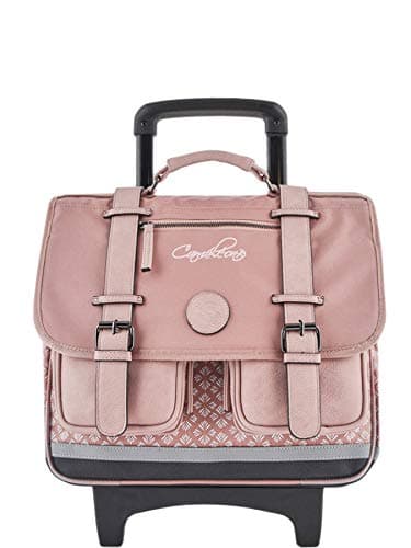 Cartable trolley motif roses