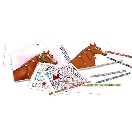 Livre de coloriage cheval girly