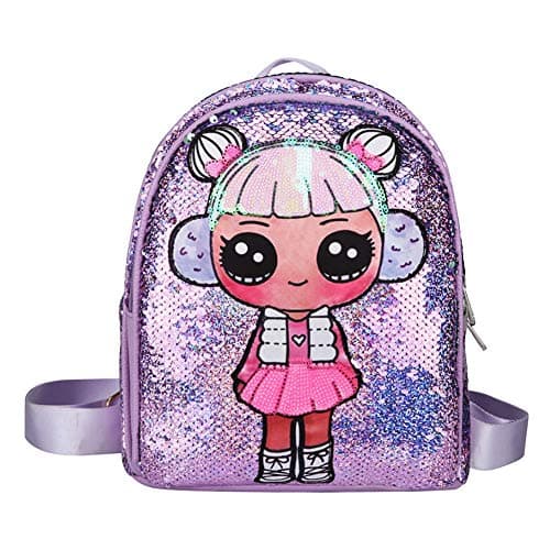 Sac à dos cartable  rose LOL doll