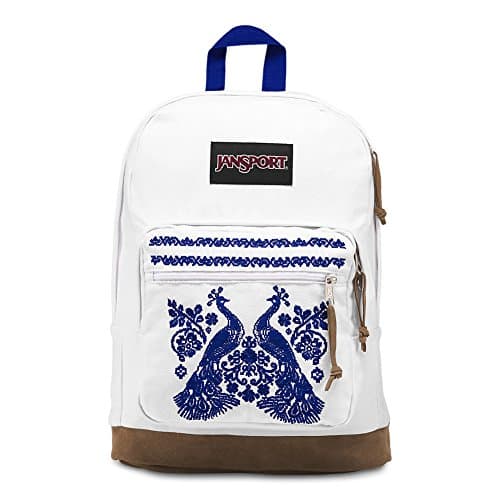 Sac à dos JanSport étudiant pour laptop paons look vintage bohème