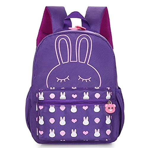 Sac à dos maternelle à motif lapin violet