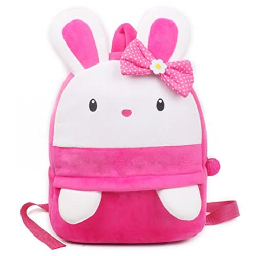 Cartable sac à dos peluche doudoux lapin fille pour école Maternelle