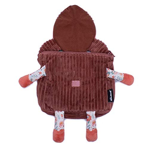 Sac à dos maternelle velours marron Mélimélos la Biche