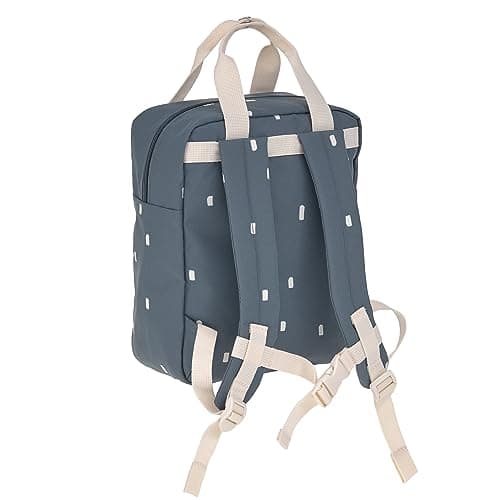 Sac à dos enfant bleu marine avec motifs blancs