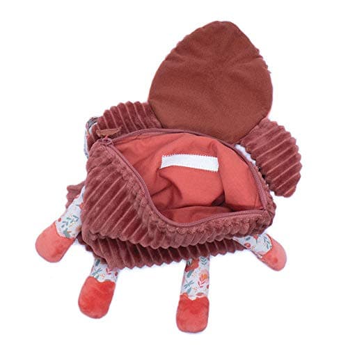 Sac à dos velours biche rouge pour maternelle