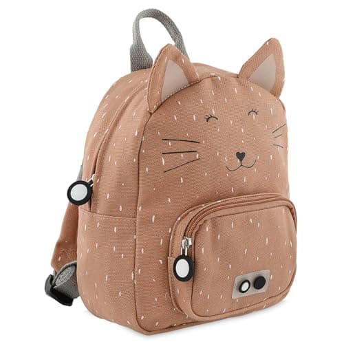 Petit sac à dos chat marron avec motifs pois
