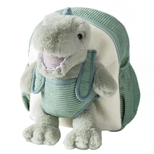 Sac à dos enfant dinosaure en peluche verte