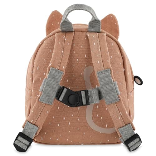 Petit sac à dos rose motif chat avec bretelles ajustables