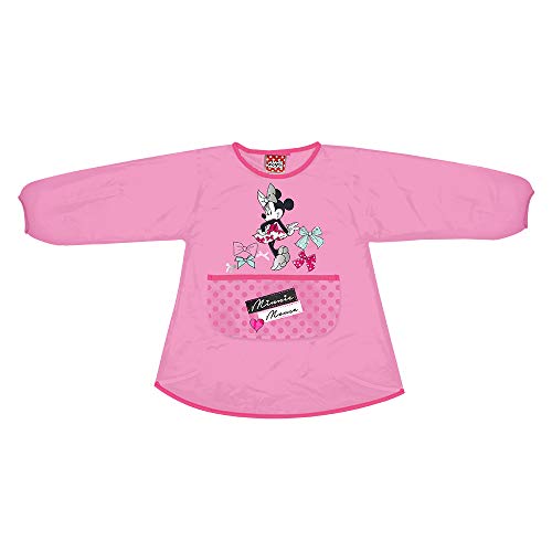 Blouse tablier de peinture pour l'école maternelle Avec Minnie rose, en Eva, Disney, 3-4 ans