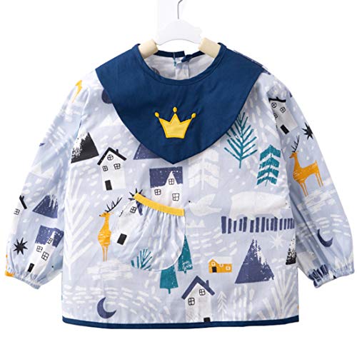 Blouse tablier en coton pour la garderie ou pour l'école maternelle CosPrincely