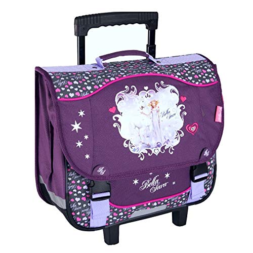 Cartable trolley cheval Bella Sara Violet