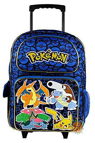 Cartable sac à dos trolley à roulettes Garçon CP Pokémon