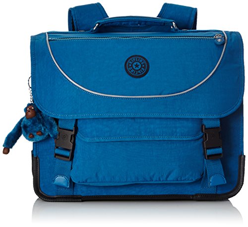 Cartable Garçon CP kipling Bleu avec porte clé singe