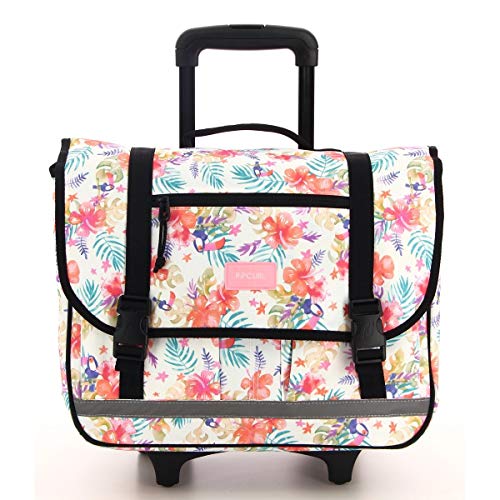 Cartable Rip Curl à roulettes 2 compartiments, 38 cm, avec toucans