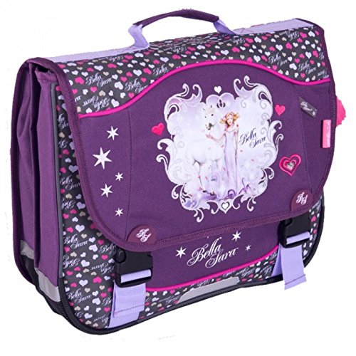 Cartable Cybel Cheval fille CP bleu et mauve 38 cm