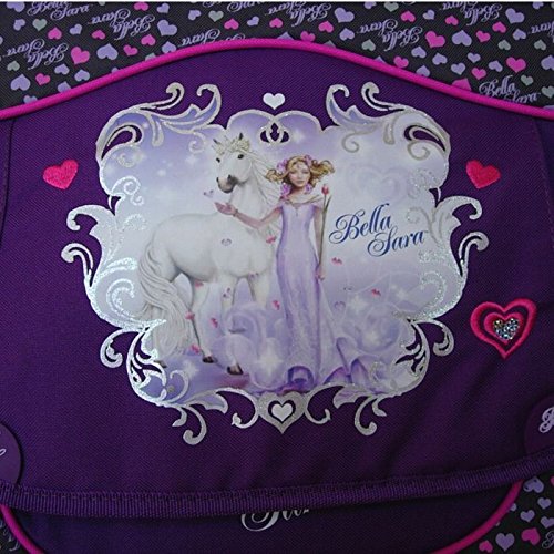 Imprimé dessin cheval cartable Violet Bella Sara fille CP