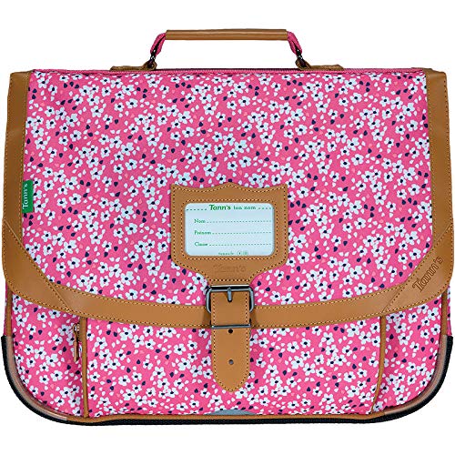 Cartable Fille CP petites fleurs fantaisie Tann's 38 cm liberty rose