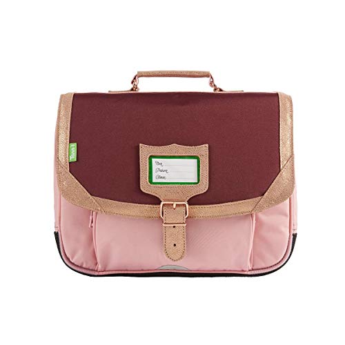 Cartable Fille CP rose et bordeaux Tann's 35 cm ou 38 cm, Palermo