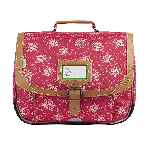 Cartable Fille CP rouge Liberty fleurs Tann's 35 cm