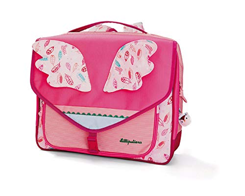 Cartable 35 cm Lilliputien papillon rose