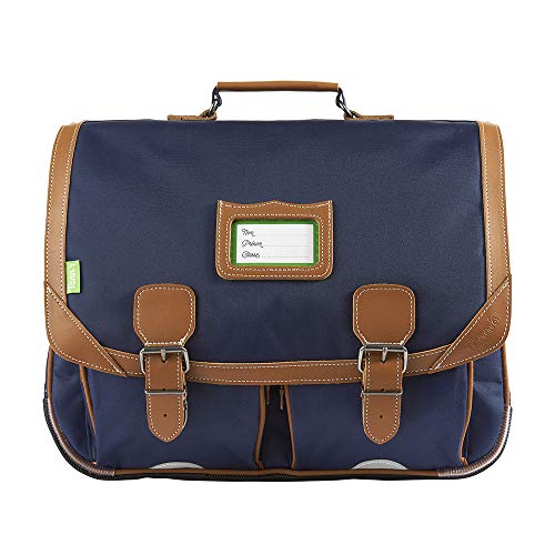 Cartable Tann's uni, Bleu marine de 41 cm pour le CM