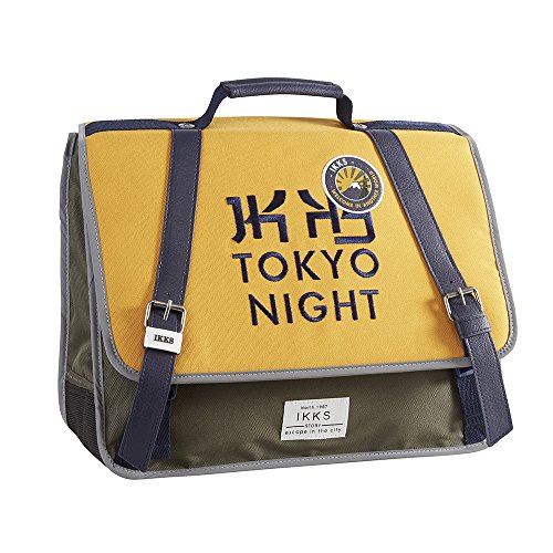 Cartable CE1 ou CE2 IKKS 'Tokyo" Jaune