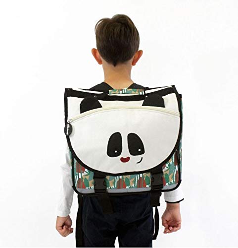 Cartable original panda pour élève de CP, 35 cm, Les Déglingos