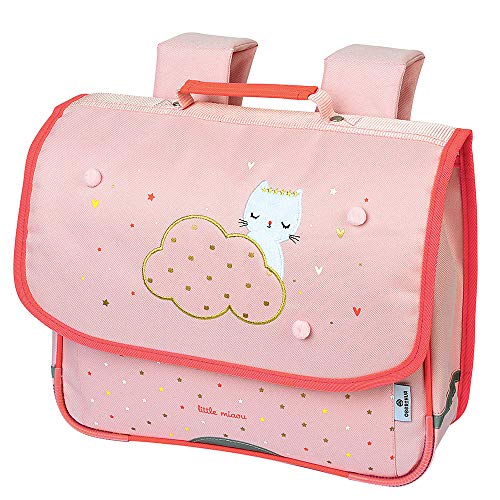 Cartable rose chat pour fille en CP, 35 cm, Oberthur