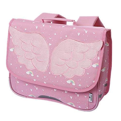 Cartable rose papillon pour fille en CP, 35 cm, Oberthur