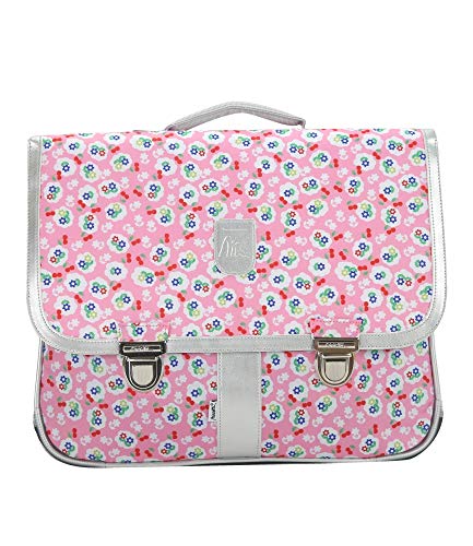 Cartable rose petites fleurs Bagtrotter miniserie