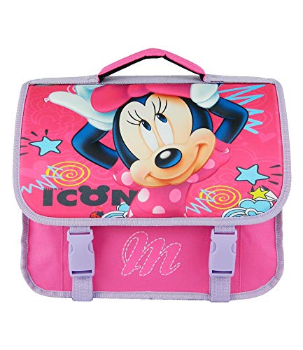 Cartable rose Minnie, 38 cm , 2 compartiments, bagtrotter