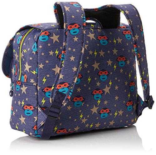 Bretelles ergonomiques Cartable Sac à dos enfant CP Kipling imprimé singe masqué