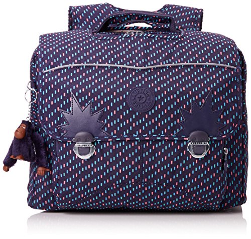 Cartable Sac à dos enfant CP Kipling Bleu marine avec imprimé géométrique et mascotte singe