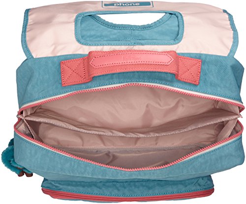 Compartimentation intérieur efficace Cartable  élève primaire CP Kipling Turquoise et rose