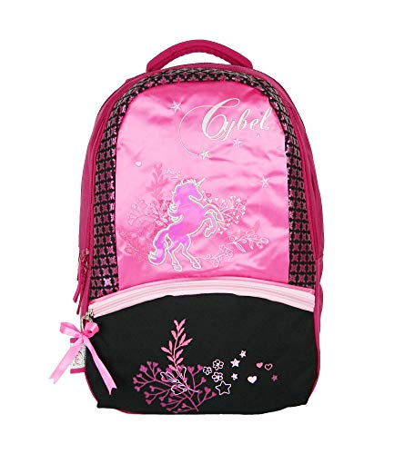 Cartable sac à dos Rose Cheval cabré Cybel fille CP 2 compartiments