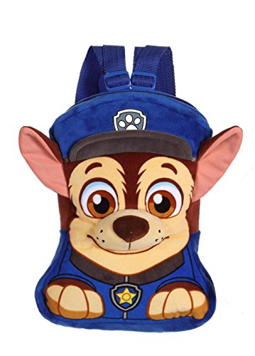 Sac à dos Paw patrol peluche bleu garçon maternelle