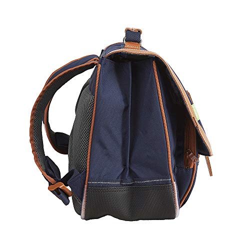 Cartable Tann's garçon CP, 35 cm, bleu, profondeur