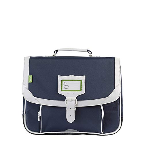 Cartable Tann's garçon CP, 35 cm bleu marine et blanc, Wimbledon