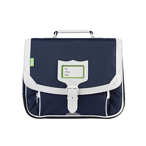 Cartable Tann's bleu et blanc maternelle 32 cm