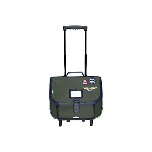 Cartable trolley vert kaki Tann's 38 cm