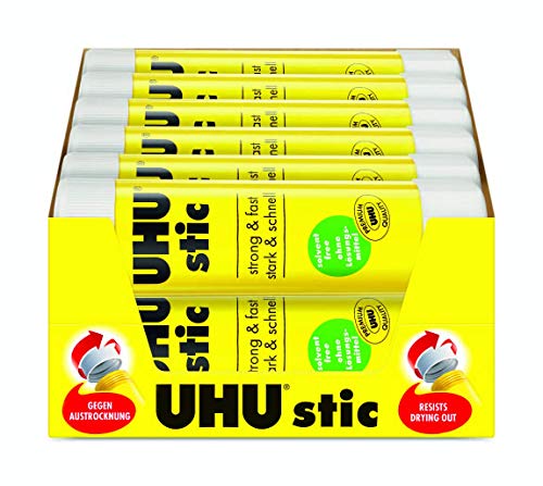 Tubes de colle UHU de 40 grammes vendu par lot de 12 sans solvant