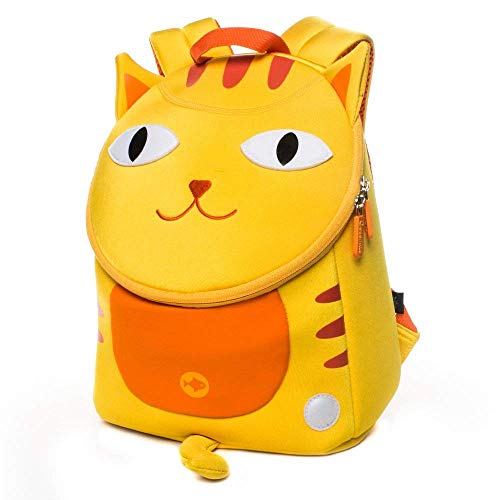 Sac à dos chat maternelle jaune