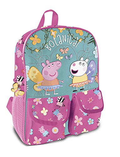 Sac à dos maternelle fille Peppa pig violet