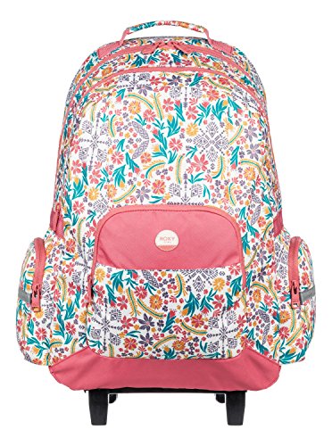 Sac à dos trolley rose avec imprimé fleurs liberty pour l'école 