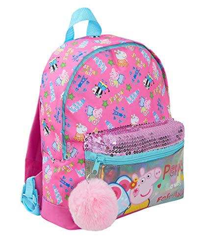 Sac à dos cartable rose Peppa Pig