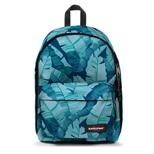 Sac à dos collège bleu Eastpak imprimé tropical