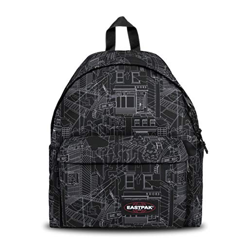 Sac à dos collège gris et noir Eastpak padded pak'r imprimé master