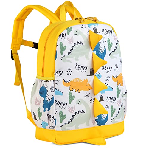 Sac à dos dinosaure maternelle jaune 3D