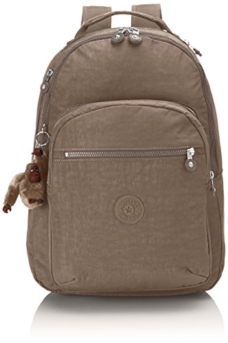 Sac à dos marron kaki Kipling pour l'école ou le collège avec compartiment laptop